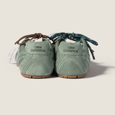 New Balance X Miu Miu 530 Sl Suede And Mesh Sneakers Sage Green New Balance X Miu Miu 530 Sl Suede And Mesh Sneakers Sage Green