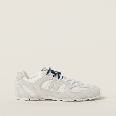 New Balance X Miu Miu 530 Sl Suede And Mesh Sneakers White New Balance X Miu Miu 530 Sl Suede And Mesh Sneakers White