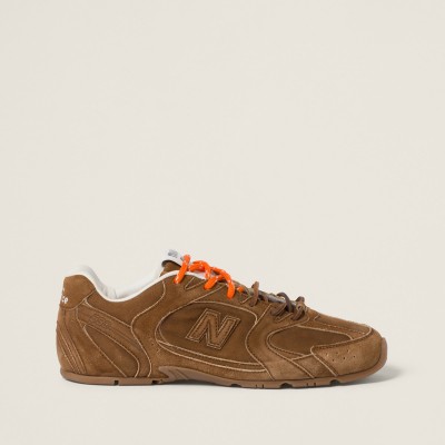 New Balance X Miu Miu 530 Sl Suede Sneakers Cinnamon New Balance X Miu Miu 530 Sl Suede Sneakers Cinnamon