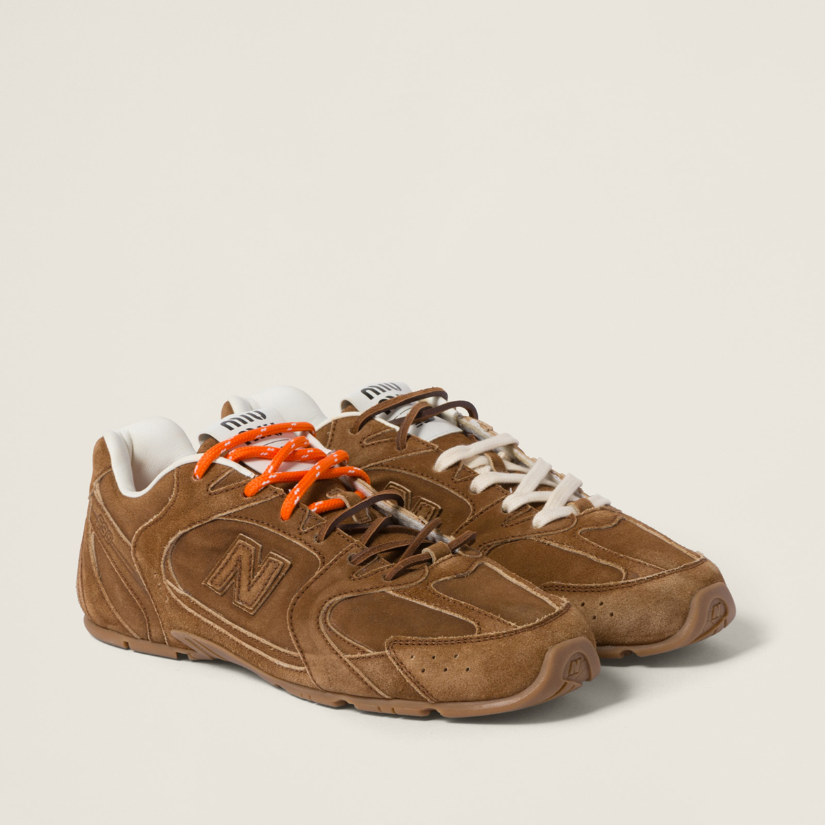 New Balance X Miu Miu 530 Sl Suede Sneakers Cinnamon New Balance X Miu Miu 530 Sl Suede Sneakers Cinnamon