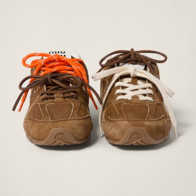 New Balance X Miu Miu 530 Sl Suede Sneakers Cinnamon New Balance X Miu Miu 530 Sl Suede Sneakers Cinnamon